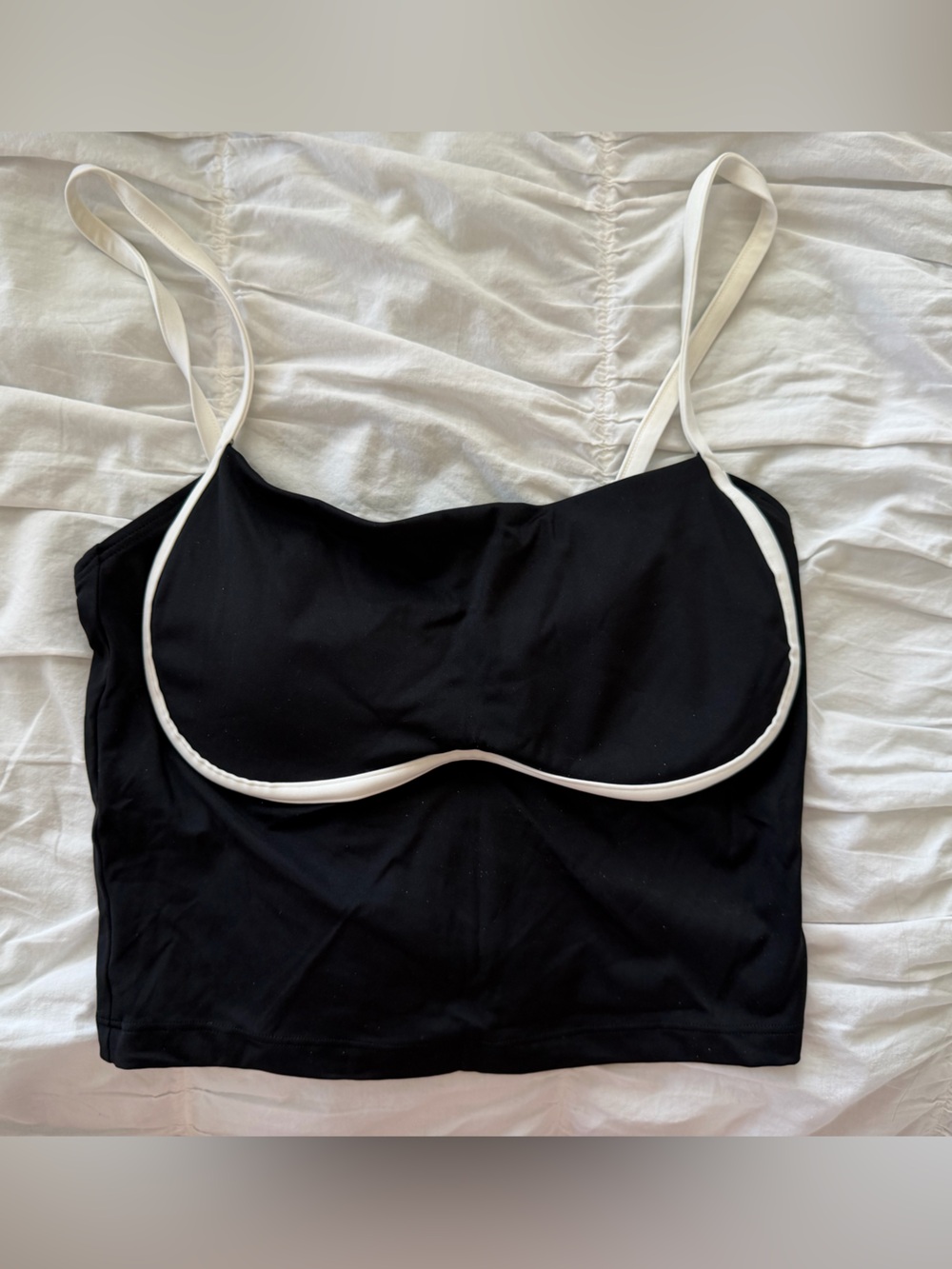 Golly Hicks Women’s Black Contrast-Trim Tank - Picture 3 of 5